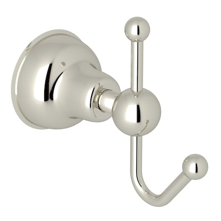 Single Robe Hook In Polished Nickel